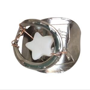 Mother Of Pearl Star Cleveland Ohio Vintage Souvenir Spoon Ring Collectible